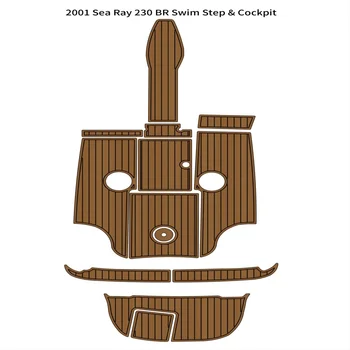 2001 Sea Ray 230 руб. Платформа для плавания, кокпит, коврик для лодочной палубы из пены EVA, тиковый коврик