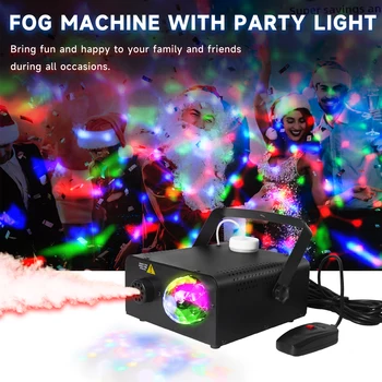 700 Вт RGB LED Magic Ball Light, Дымовая машина, Домашняя вечеринка, Диско-шар, Освещение KTV, DJ-шоу, туманообразователь для ночного клуба