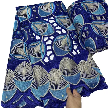 NICEME Новое Африканское Кружево Высококачественная Нигерийская Вуаль С Камнями Ткань Для Пошива платья OK7055