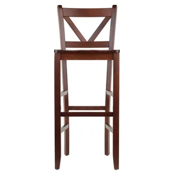 Winsome 94259 Victor 29 дюймов Барные стулья с V-образной спинкой, орех - 2 шт.