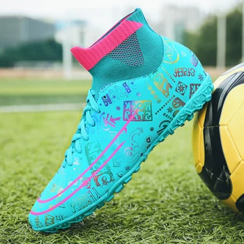 Высококачественная футбольная обувь Messi, Противоскользящая, Оптовая продажа, прочные футбольные бутсы для общества, Ботинки для тренировок по футзалу на открытом воздухе, кроссовки
