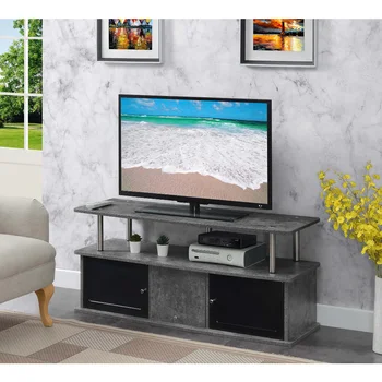 Концепции удобства Designs2Go Подставка для телевизора с 3-мя корпусами для телевизоров до 50 дюймов, цементная