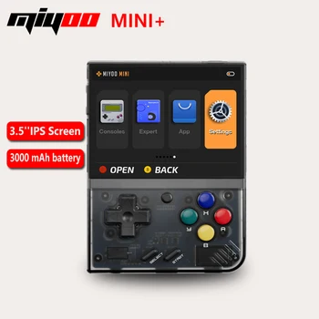 Портативная игровая консоль MIYOO Mini Plus в стиле Ретро с 3,5-дюймовым IPS HD экраном, Детский подарок, система Linux, Классический игровой эмулятор